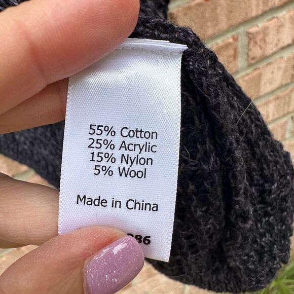 Women's Gray Open-Front Sweater - Picture 6 of 8